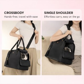 Luxury Pet Carrier Bag — Structured, Stylish & Travel-Ready