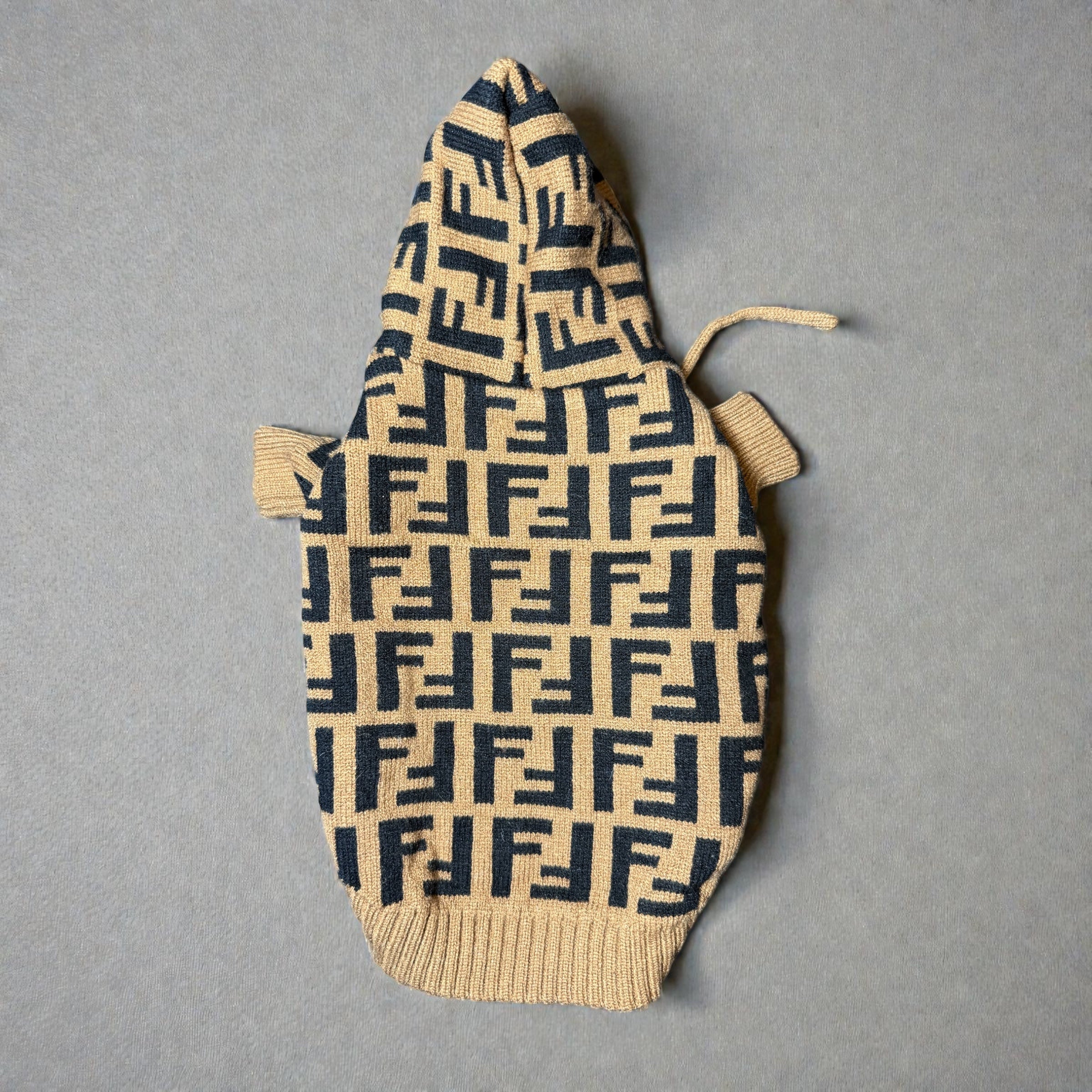 Monogram Knit Hoodie