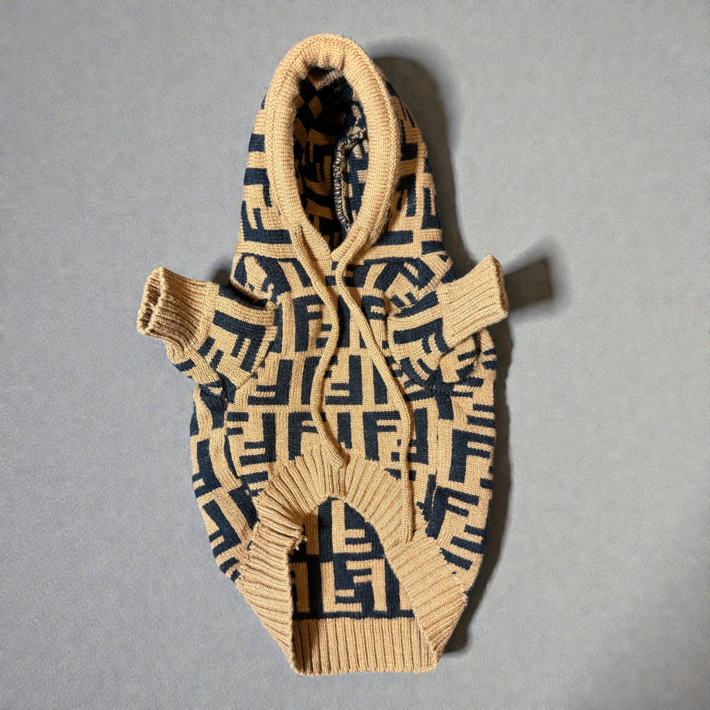 Monogram Knit Hoodie