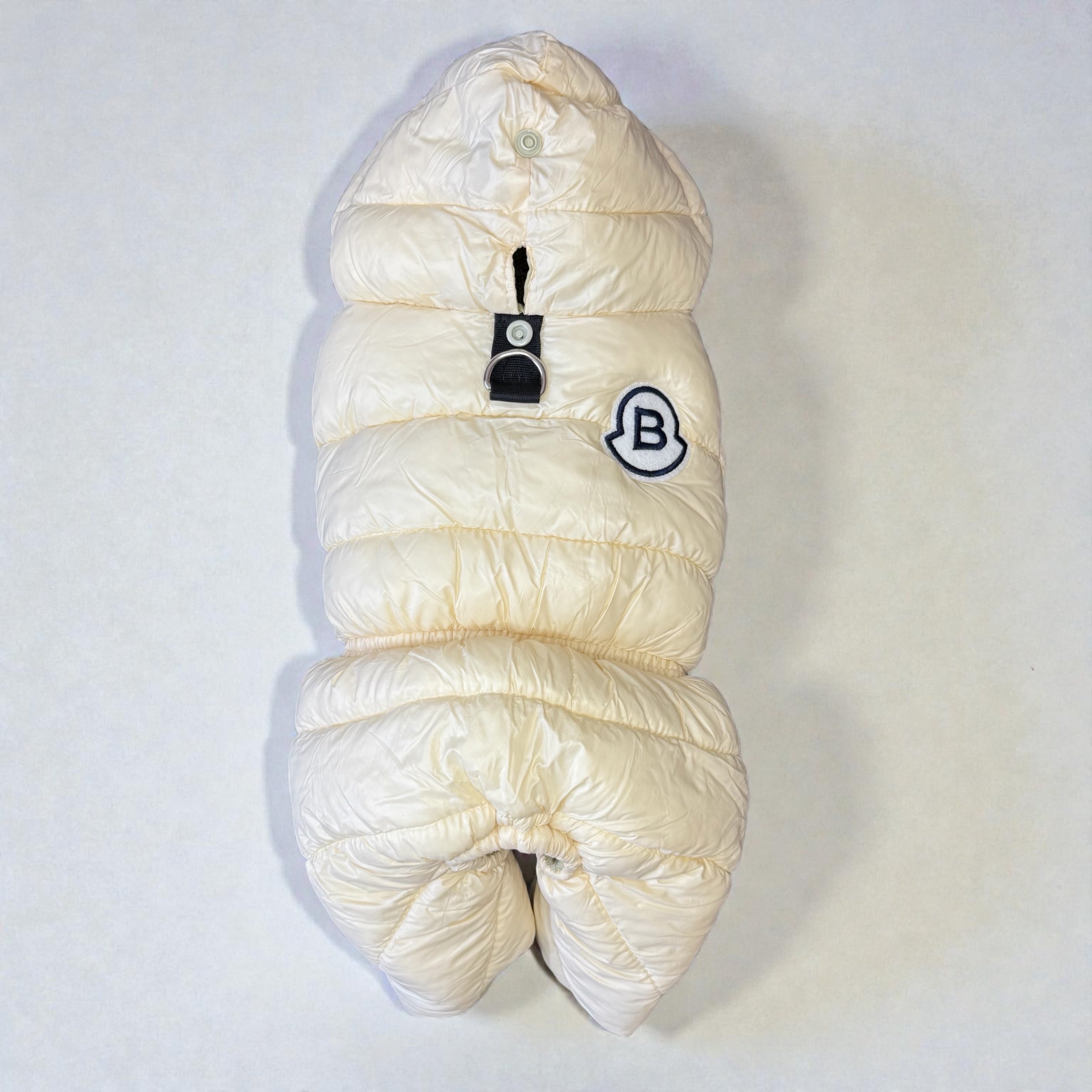 Waterproof Hooded Dog Winter Jumpsuit with Down Cotton Insulation
