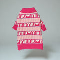 Candy Stripe Knit Dog Sweater