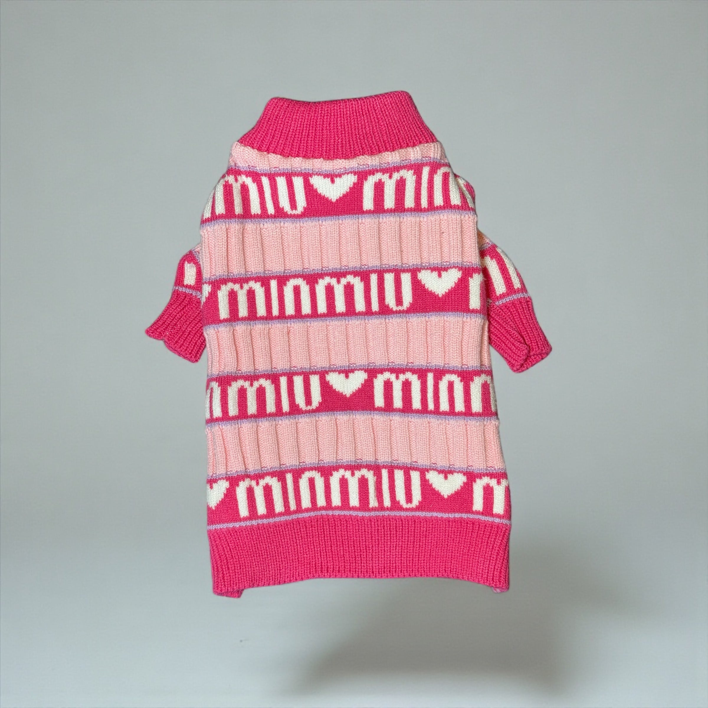 Candy Stripe Knit Dog Sweater