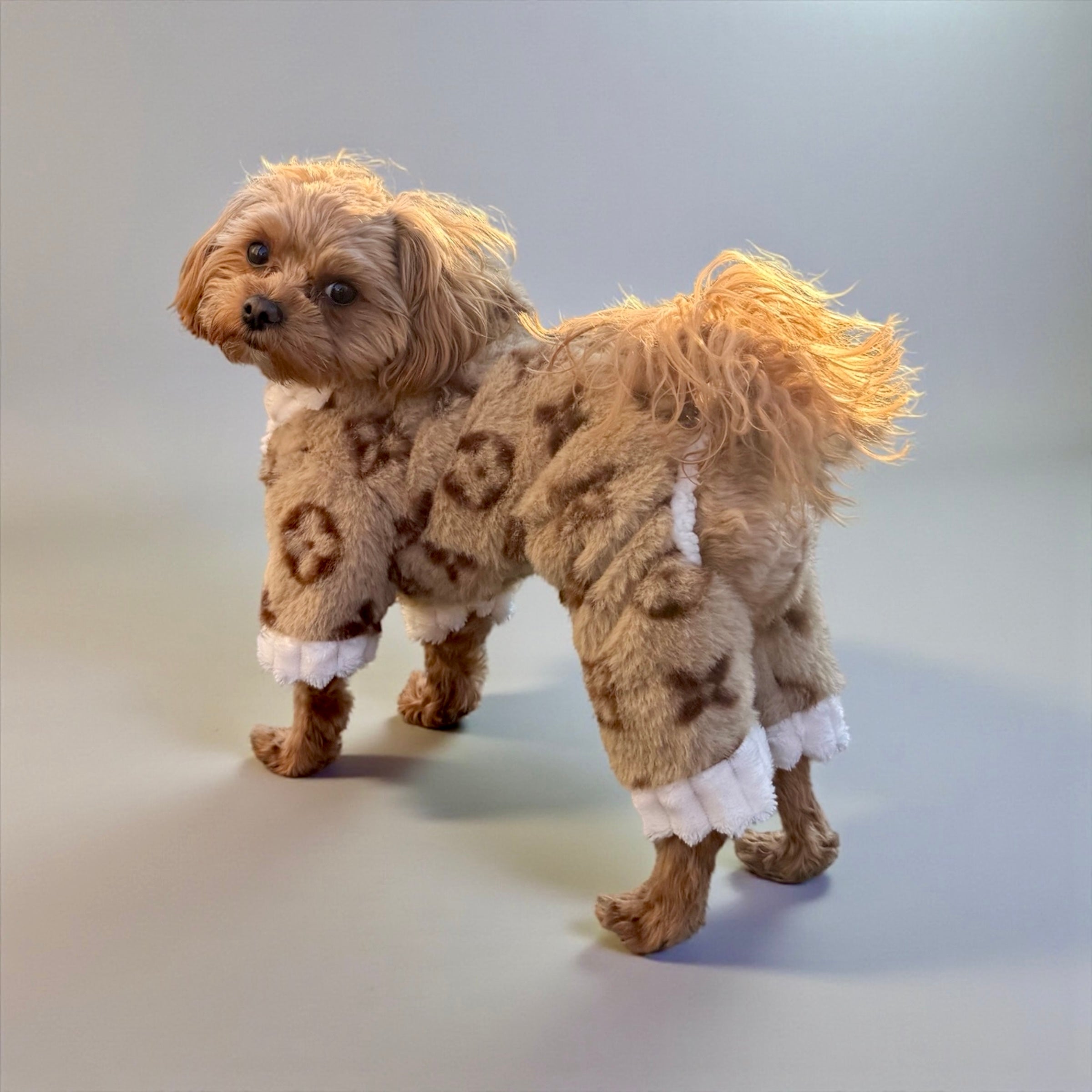 Plush Monogram Dog Jumpsuit
