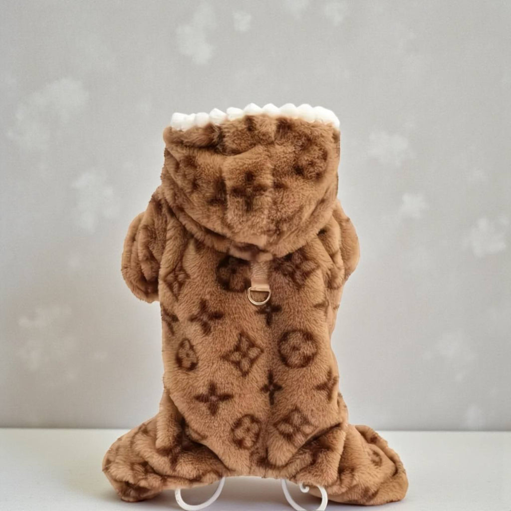 Plush Monogram Dog Jumpsuit